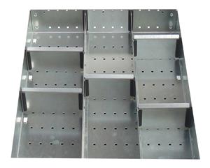 Bott Cubio metal drawer divider kit B 525x650x75mm high Bott Cubio Drawer Cabinets 525 x 650 Engineering tool storage cabinets 43020629 